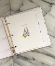 Load image into Gallery viewer, Mini Tab Dividers for Recipe Binder
