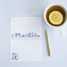 Load image into Gallery viewer, Blue Kitchen Shelves Recipe Cards - Blemished