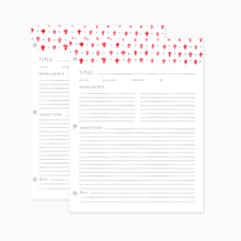 Load image into Gallery viewer, Fleur de Lis Recipe Filler Sheets