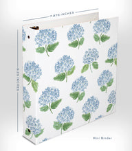 Load image into Gallery viewer, Mini Hydrangea 3-Ring Binder