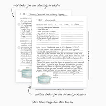 Load image into Gallery viewer, Mini Recipe Filler Sheets - Dutch Oven
