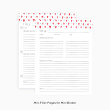 Load image into Gallery viewer, Mini Recipe Filler Sheets - Fleur de Lis