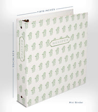 Load image into Gallery viewer, Mini Block Print 3-Ring Recipe Binder - Blemished