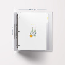 Load image into Gallery viewer, Mini Tab Dividers for Recipe Binder