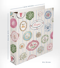 Load image into Gallery viewer, Mini Plate Wall 3-Ring Recipe Binder