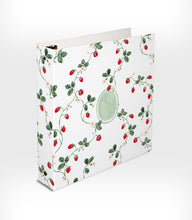 Load image into Gallery viewer, Strawberry Fields 3-Ring Recipe Binder