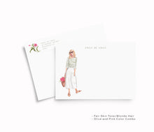 Load image into Gallery viewer, Culotte Girl Personalized Stationery
