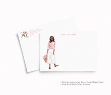 Load image into Gallery viewer, Culotte Girl Personalized Stationery