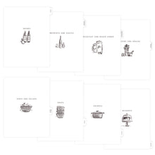 Load image into Gallery viewer, Black Tab Dividers for Recipe Binder
