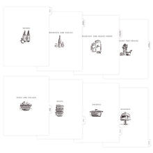 Load image into Gallery viewer, Summer Kitchen Shelves 3-Ring Recipe Binder