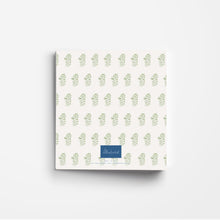 Load image into Gallery viewer, Green Block Print 3-Ring Recipe Binder
