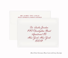 Load image into Gallery viewer, Christmas Photo Card Address Printing