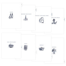 Load image into Gallery viewer, Summer Kitchen Shelves 3-Ring Recipe Binder