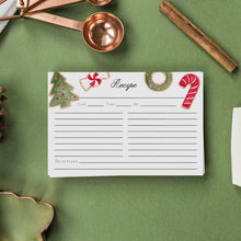 Load image into Gallery viewer, Christmas Cookie Recipe Cards - Blemished
