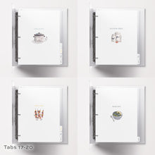 Load image into Gallery viewer, Deluxe  Tab Dividers for Recipe Binder - Blemished