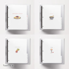 Load image into Gallery viewer, Deluxe  Tab Dividers for Recipe Binder - Blemished