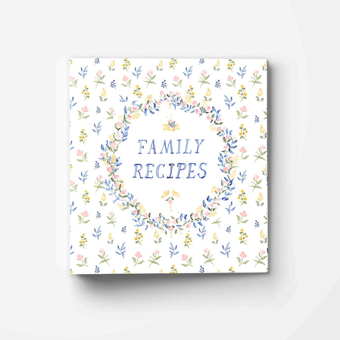 PREORDER Family Recipes Floral 3-Ring Recipe Binder