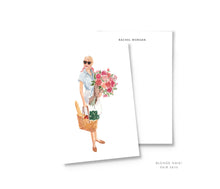 Load image into Gallery viewer, farmer's market personalized fashion illustration stationery summer the illustrated life