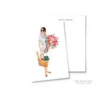 Load image into Gallery viewer, farmer's market personalized fashion illustration stationery summer the illustrated life