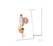 Load image into Gallery viewer, farmer's market personalized fashion illustration stationery summer the illustrated life