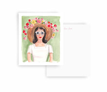 Load image into Gallery viewer, Hat Lady Personalized Stationery