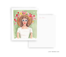 Load image into Gallery viewer, Hat Lady Personalized Stationery