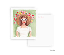 Load image into Gallery viewer, Hat Lady Personalized Stationery
