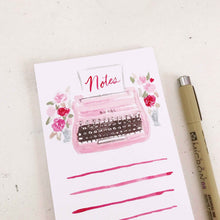 Load image into Gallery viewer, Retro Pink Typewriter Notepad
