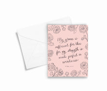 Load image into Gallery viewer, Sufficient Grace Scripture Notecards
