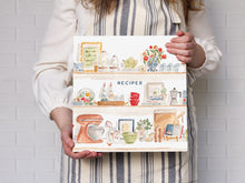 Load image into Gallery viewer, Summer Kitchen Shelves 3-Ring Recipe Binder