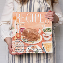 Load image into Gallery viewer, Holidays Magazine Cover 3-Ring Recipe Binder