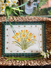 Load image into Gallery viewer, Daffodils No 1. with Bees in a Handpainted Frame