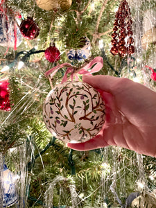 Handpainted Sugar Plum Ornament