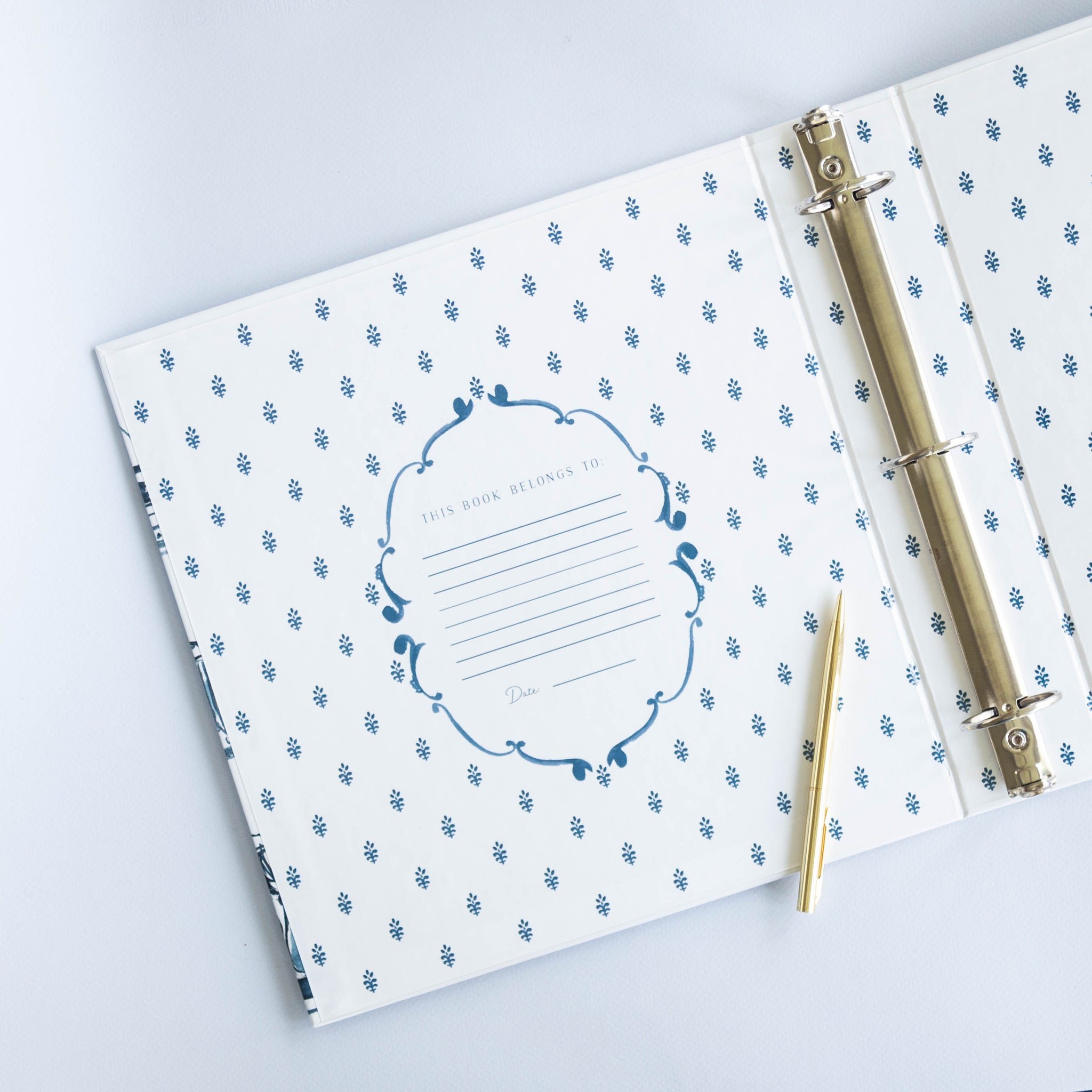 Blue Kitchen Shelves 3-Ring Recipe Binder The Illustrated Life Blue Kitchen Shelves 3-Ring Recipe Binder The Illustrated Life