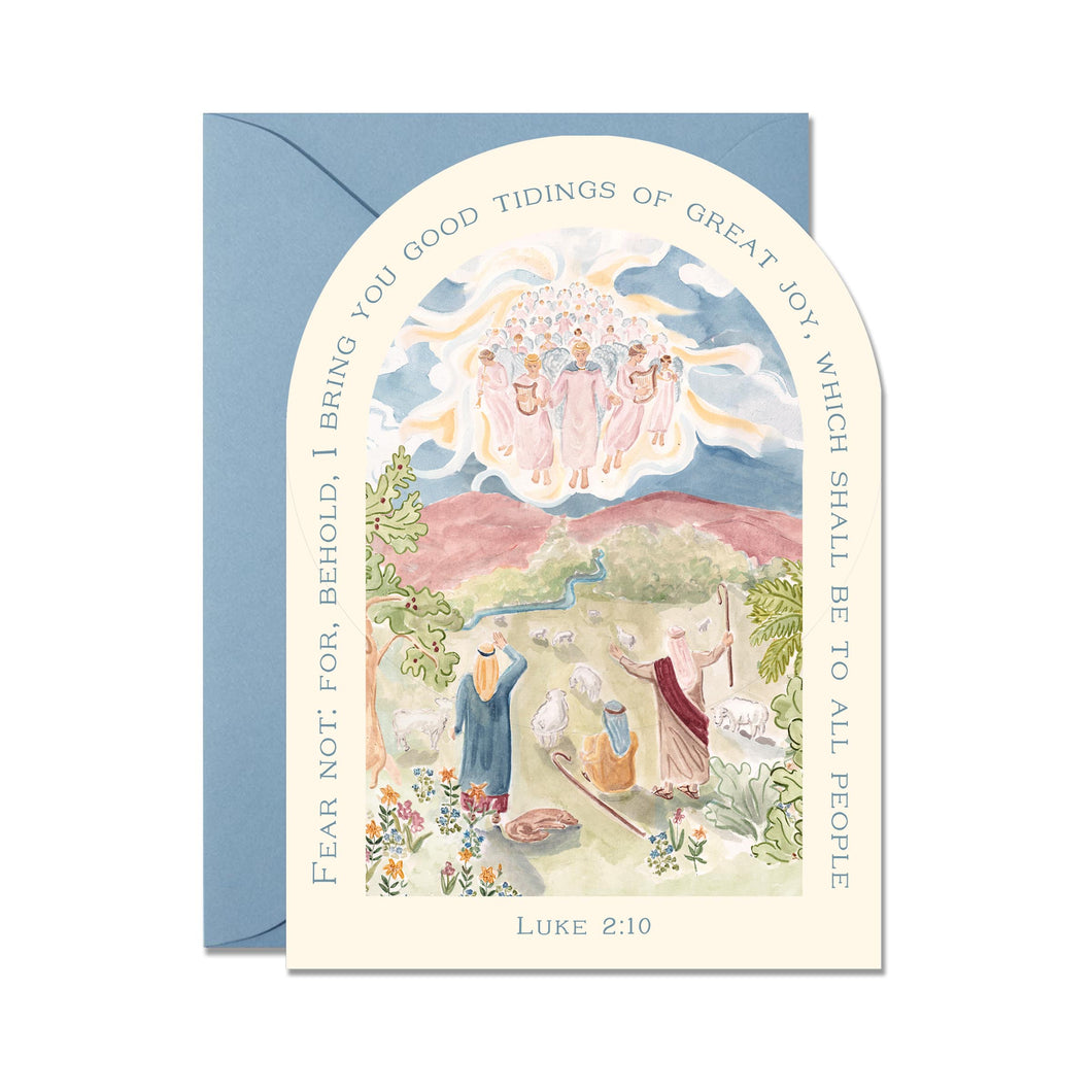 Shepherds Arched Greeting Card