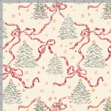 Load image into Gallery viewer, Trees and Bows Gift Wrap