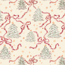 Load image into Gallery viewer, Trees and Bows Gift Wrap