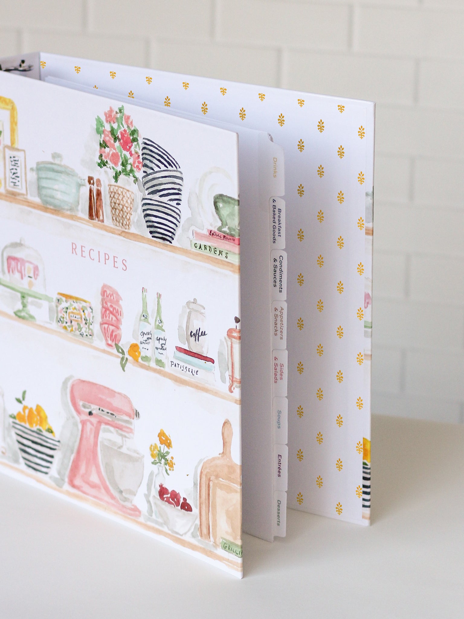 Kitchen Shelves 3-Ring Recipe Binder The Illustrated Life Kitchen Shelves 3-Ring Recipe Binder The Illustrated Life