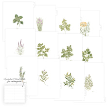 Load image into Gallery viewer, Blank Tab Dividers for Recipe Binder with Herb Design