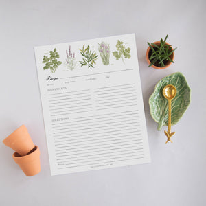 Garden Herb Filler Pages