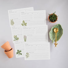 Load image into Gallery viewer, Assorted Garden Herb Recipe Cards