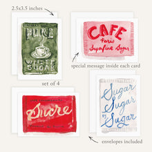 Load image into Gallery viewer, Sugar Packet Enclosure Cards - Set of 4