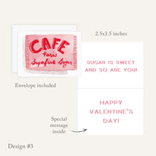 Load image into Gallery viewer, Sugar Packet Enclosure Cards - Set of 4