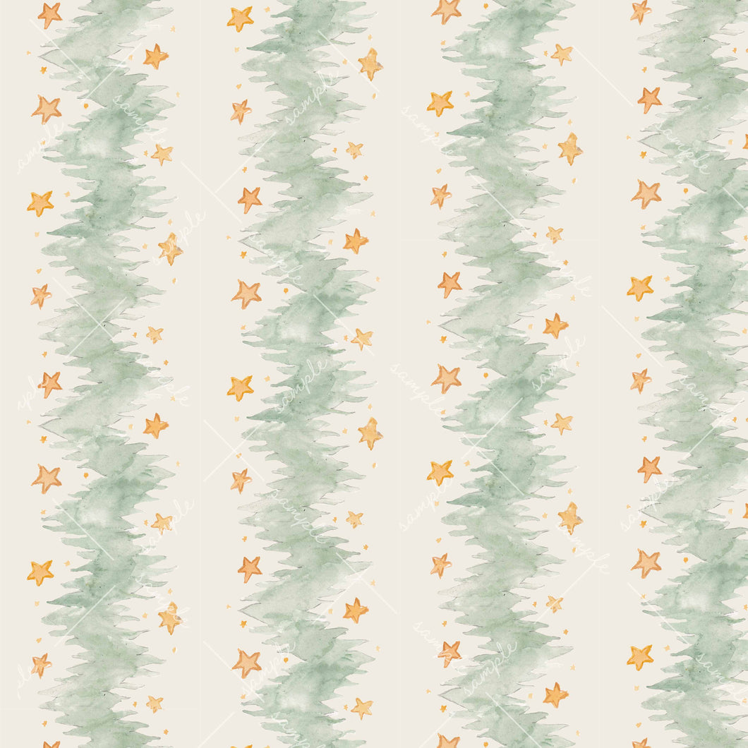 Pine Bough Chevron Gift Wrap