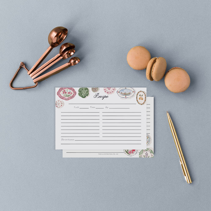 Plate Wall Recipe Cards