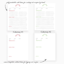 Load image into Gallery viewer, Graphic of page options with and without lines.