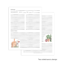 Load image into Gallery viewer, Recipe Page Printable
