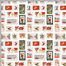 Load image into Gallery viewer, Vintage Holiday Stamps Gift Wrap