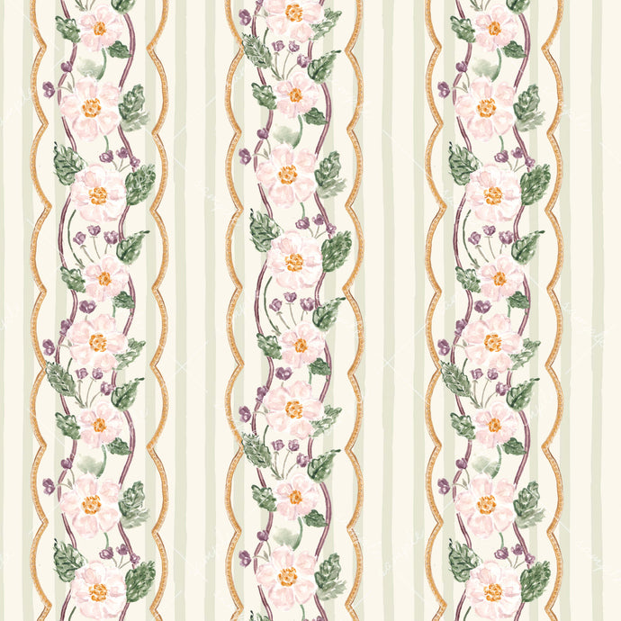 Sugar Plum Floral Gift Wrap