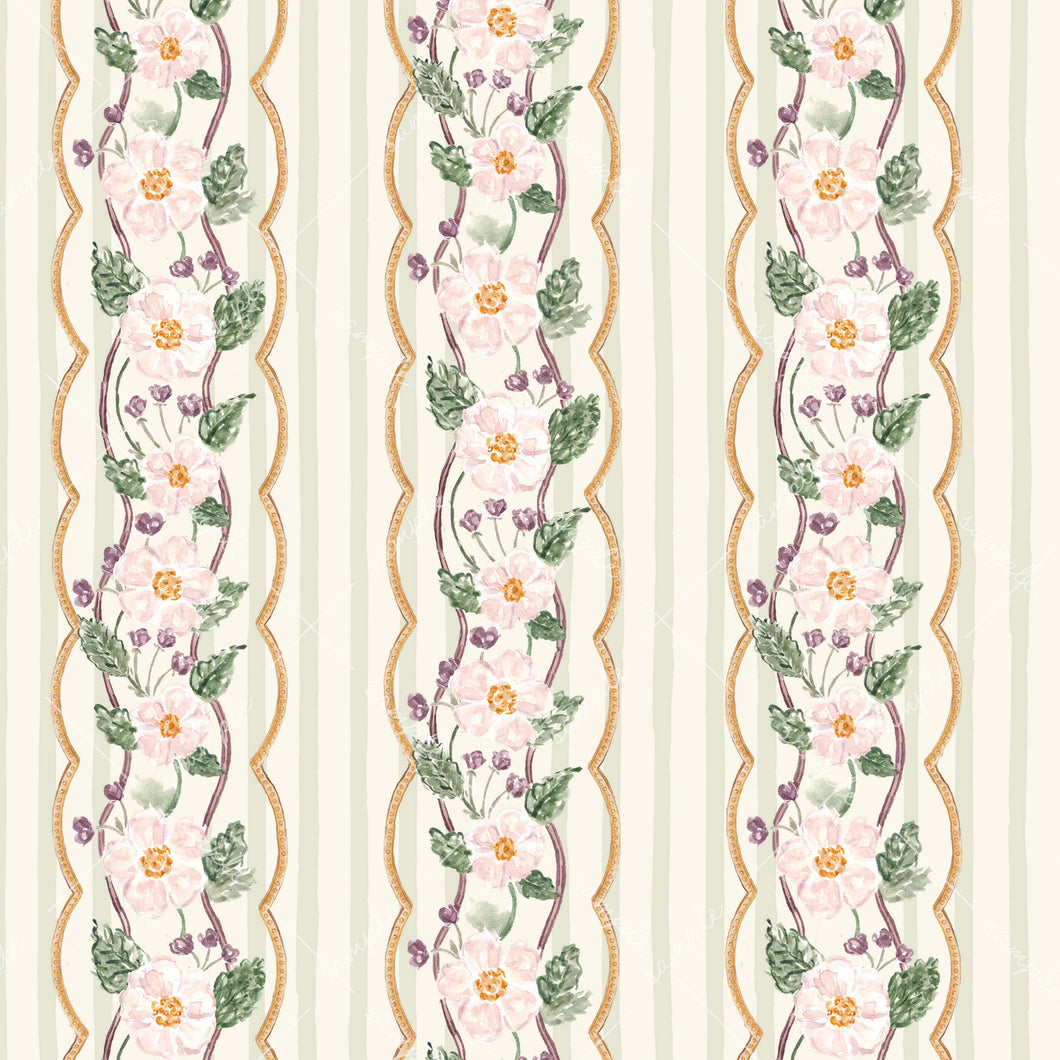 Sugar Plum Floral Gift Wrap